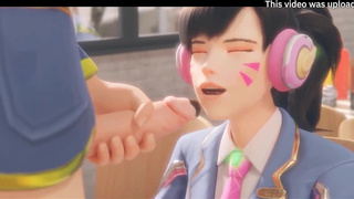 ИИ 3D: шлюшку из Overwatch жёстко трахают в горячем порно