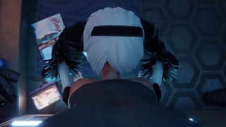 Nier Automata: андроидки рвутся обслужить твои члены в самой горячей ИИ-подборке