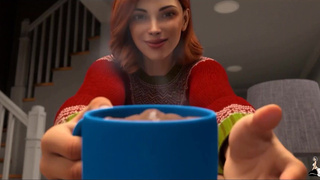 Рыжая 3D MILF в жопу ебется с BBC за спиной мужа и ловит фейс на морду