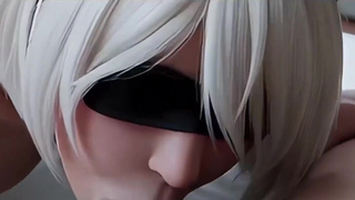ИИ копается в желаниях 2B: Nier Automata и двойное проникновение