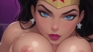 Горячее порно с Чудо-женщиной из DC — EEPol, часть 3