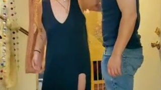 Real Couple Freeuse Deepthroat Blowjob GIF