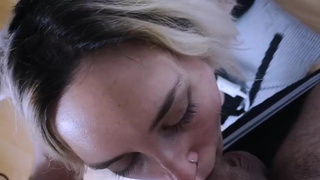 Deepthroat Cumshot Bondage GIF