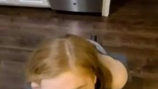 Redhead Deepthroat Blowjob GIF