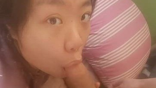 Deepthroat Blowjob Asian GIF